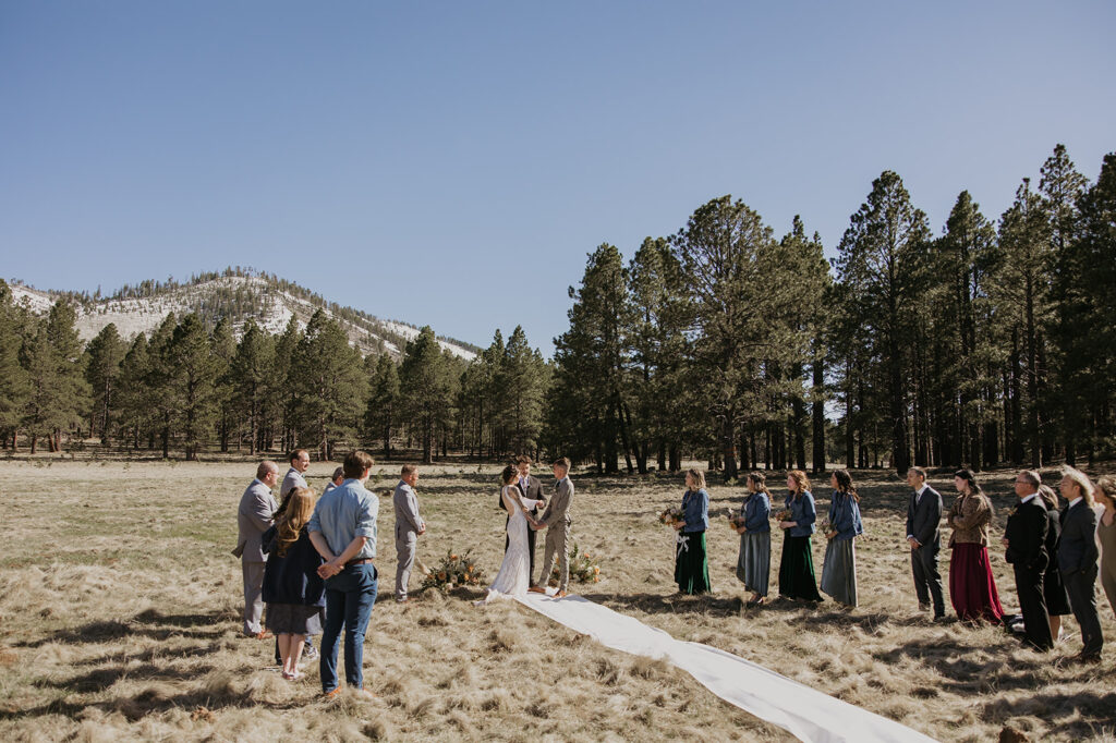 flagstaff elopement in the forest 
